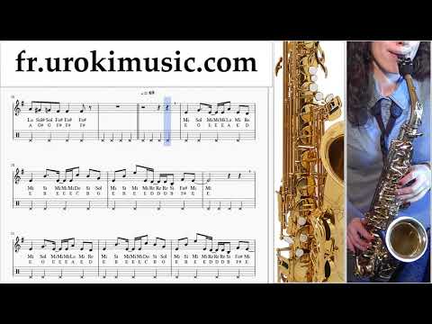 Cours de Saxophone (Ténor) Axel F - Crazy Frog Tuto Partitions um-i829