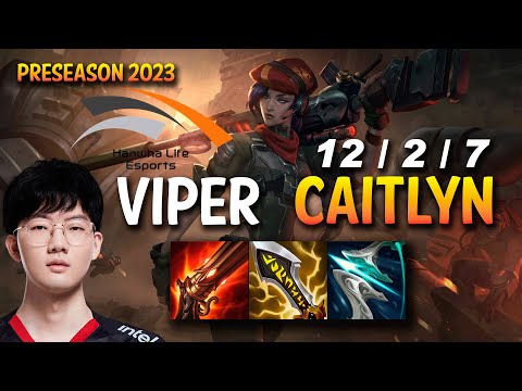 HLE Viper CAITLYN vs VARUS ADC - KR Ranked