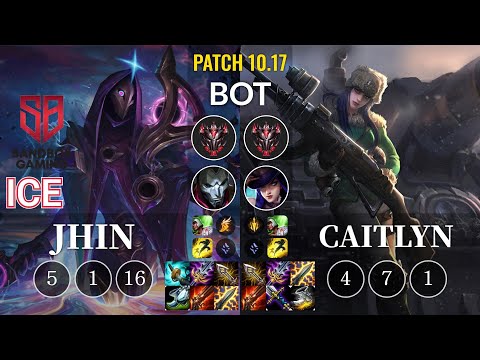 SB Ice Jhin vs Caitlyn Bot - KR Patch 10.17