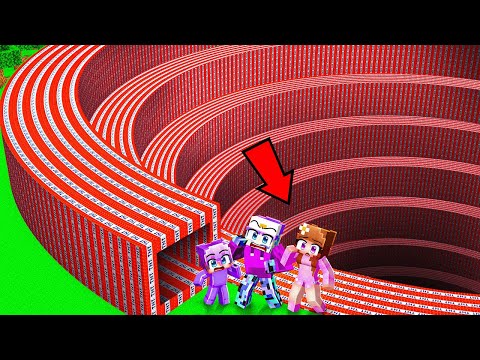 I Found a SPIRAL TNT TUNNEL in Minecraft!
