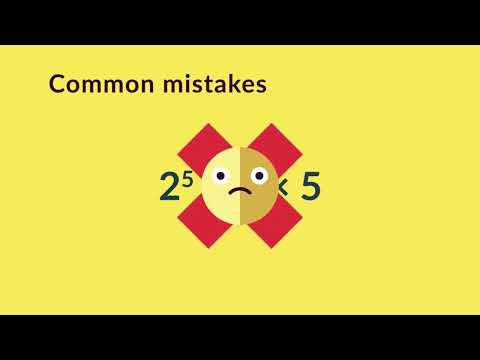 2.2 Common mistakes in exponents 