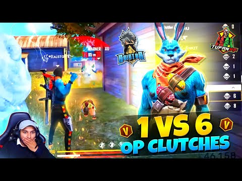 @RaiStar : GODMODE 😱 || 1 V 6 Squad Wipe Out 🔥 || Tufan Ff vs Raistar ? - Garena Free Fire