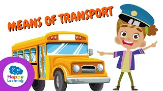 Boat, bicycle, car, motorbike, train...MEANS OF TRANSPORT I English Vocabulary for Kids 🚎 ✈️ 🚄 🚲