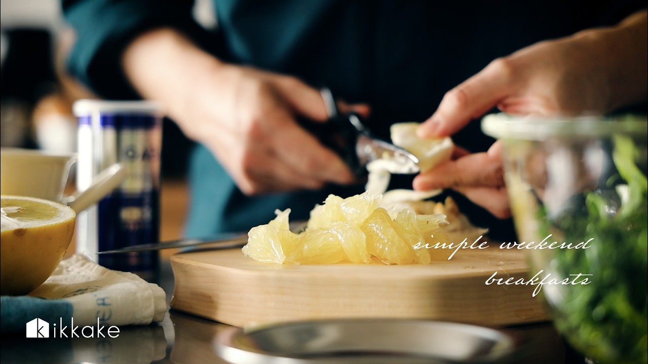 3連休の朝食の記録。パンが主役の、シンプルな朝ごはん。