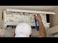Air Conditioner Cleaning Using Aircon Spray For Coils And Blower Step By Step DIY At Home
