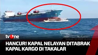 Download lagu Detik-detik Kapal Kargo Tabrak Kapal Nelayan hingga Hancur, Lantaran Mesin Rusak | Kabar Siang tvOne mp3