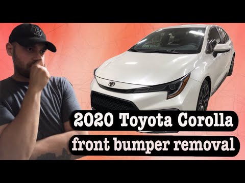 2020 Toyota Corolla front bumper removal