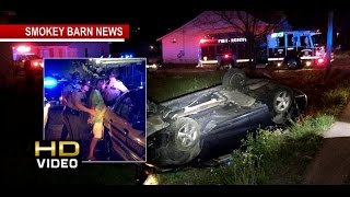 Suspect In THP Custody After Rollover Crash In Springfield