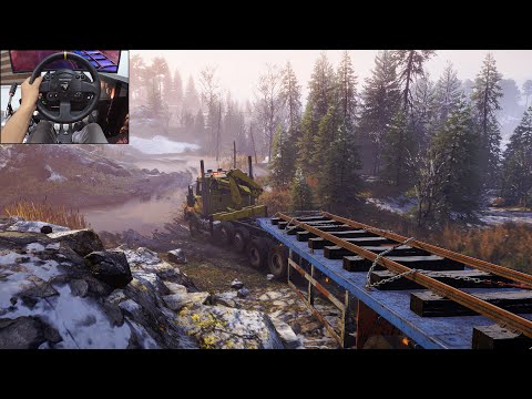 Fixing the railway tracks - SnowRunner Season 11 | Thrustmaster TX gameplay