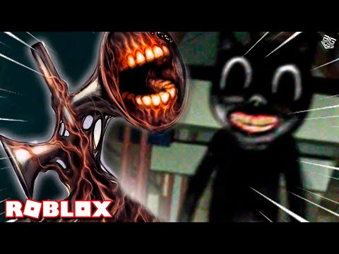 Roblox SIREN HEAD e CARTOON CAT -  O MELHOR JOGO DO CABEÇA DE SIRENE NO ROBLOX