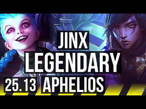JINX & Zoe vs APHELIOS & Thresh (ADC) | Legendary, 15/4/12 | KR Master | 25.13