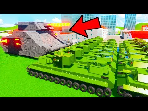 1 ДЕМОН ЛЕВИАФАН VS 100 КВ-6 В BRICK RIGS! ВЫЖИВАНИЕ ПРОТИВ ЛЕВИАФАНА В БРИК РИГС Мультики про танки