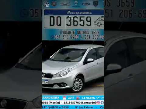 Fiat Grand Siena 1 4 Nafta Attractive 2017 #usados #cordoba #fiat #grandsiena #dq3659