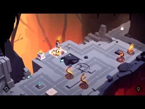 Lara Croft GO Walkthrough The Cave Of Fire - Level 1 - A New Adventure