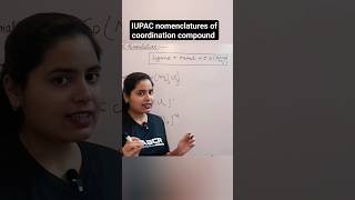 iupac nomenclatures of coordination compound short tricks #neetchemistry2024 #neetchemistry #shorts