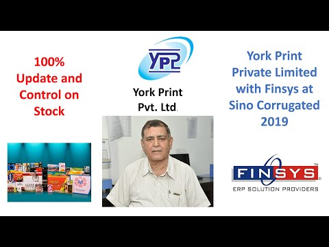 York Print - Ashim Mehra, Guwahati, Assam with Finsys at Sino Corrugated 2019