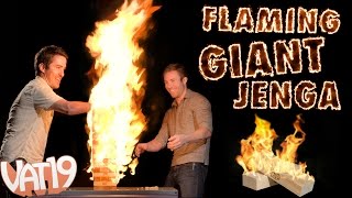 Playing With Fire: Flaming Giant Jenga