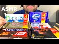 ASMR CHOCOLATE BARS SNICKERS KINDER TWIX MARS BOUNTY MILKY WAY MUKBANG EATING SOUNDS