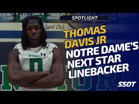 Star Linebacker T.J. Davis Follows NFL Legacy to Notre Dame