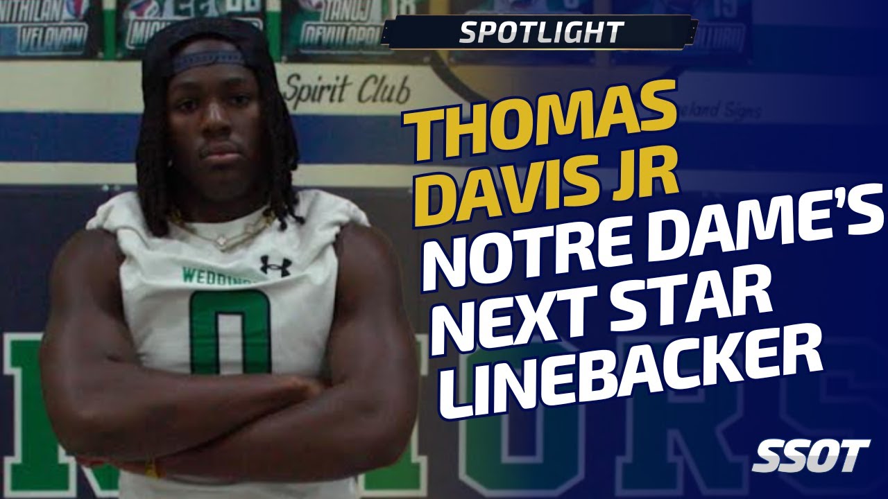 Star Linebacker T.J. Davis Follows NFL Legacy to Notre Dame