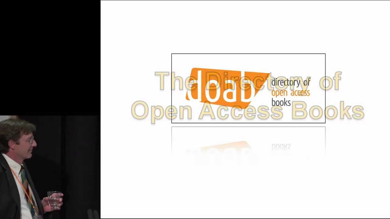 Launch of the Directory of Open Access Books (DOAB) at the #OAbooks conference