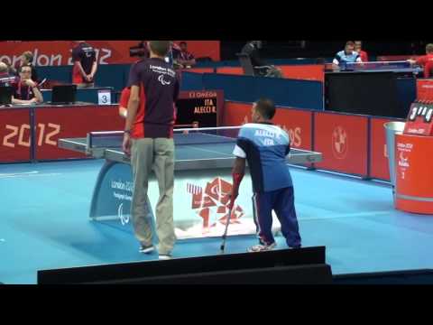 ALECCI (ita)- WHETERILL (gbr)  1° SET. Paralympics - London 2012