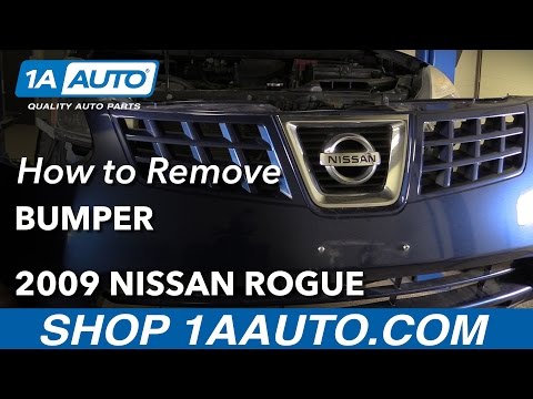 How to Remove Reinstall Bumper Fascia 07-13 Nissan Rogue
