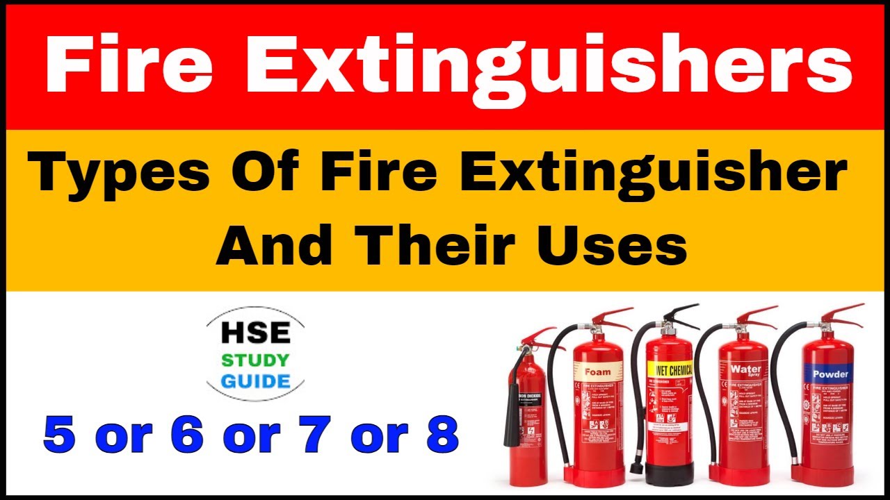 Types of Fire Extinguishers And Their Uses | Different Types Of Fire Extinguisher Fully Explained