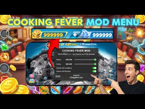 Cooking Fever Hack - How to get Unlimited Gems and Coins on iOS Android