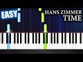 Hans Zimmer - Time - EASY Piano Tutorial by PlutaX