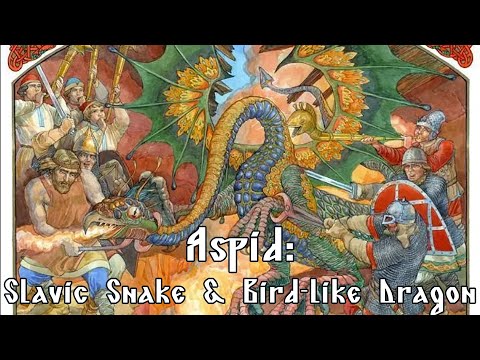 Aspid - Slavic Snake & Bird-like Dragon - Slavic Mythology Saturday