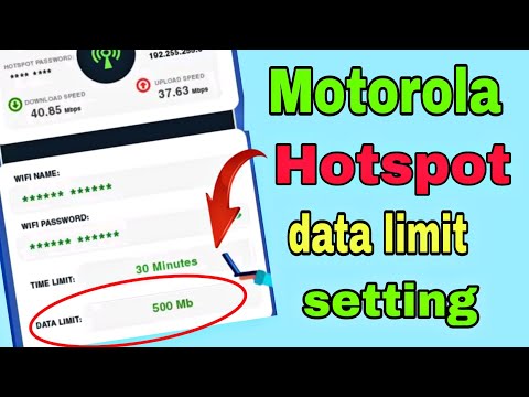 Motorola hotspot data limit setting / hotspot data limit how to do, motorola hotspot setting