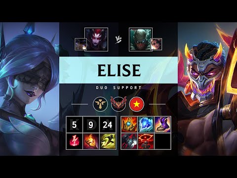Elise Support vs Pyke - VN Grandmaster Patch 25.12