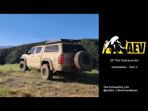 Colorado ZR2 - Bison Fender & Fender Flare trimming for 33" tires (Rear)