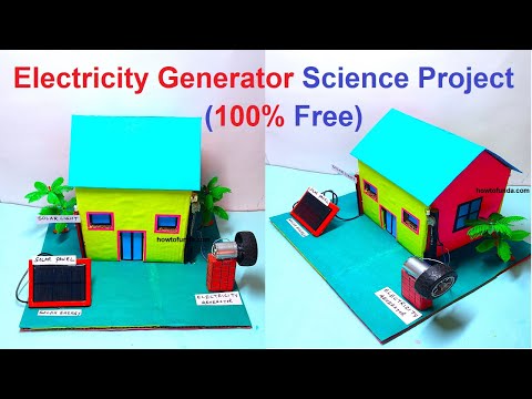 wind turbine or wind mill working model science project innovative award winning howtofunda