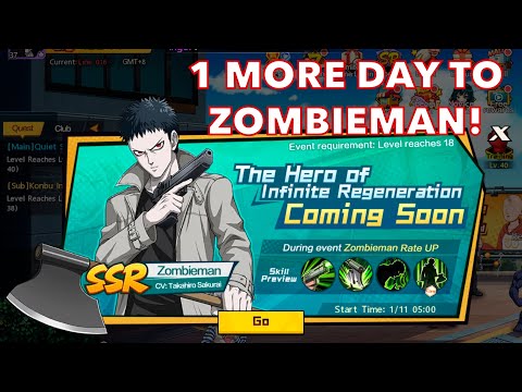 1 more day to Zombieman... | One Punch Man The Strongest
