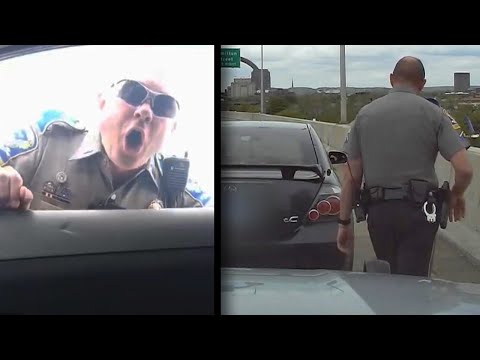 State Trooper Loses It After Driver Flips Him Off