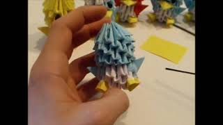 3D Origami Bluebird