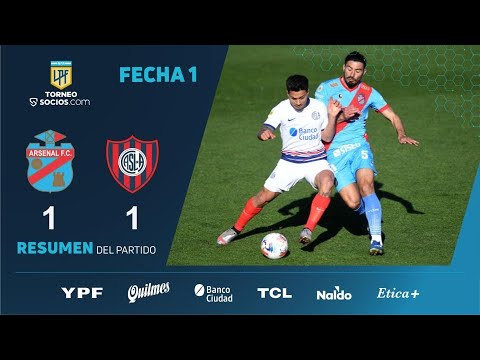 #TorneoSocios | Fecha 1 | resumen de Arsenal - San Lorenzo