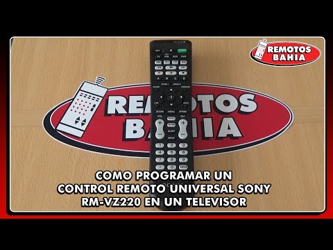 2 METHODS TO PROGRAM A SONY RM-VZ220 UNIVERSAL REMOTE CONTROL ON AN LCD/LED TV