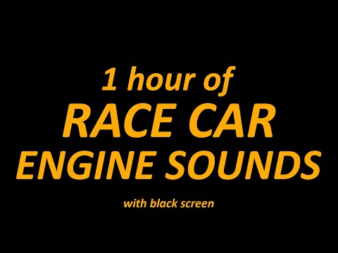 Race Car Engine Sounds for sleep | 1 hour with black screen