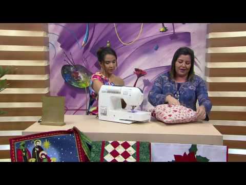 Mulher.com - 07/10/2016 - Almofada de natal porta controle - Maura Castro  PT2