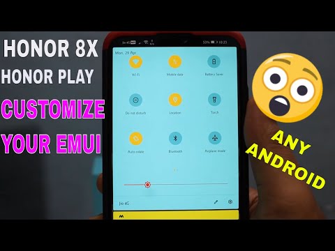 HONOR & HUAWEI Phone Notificatio Panel Customization | How to Change Notification Bar in EMUI 9!!!