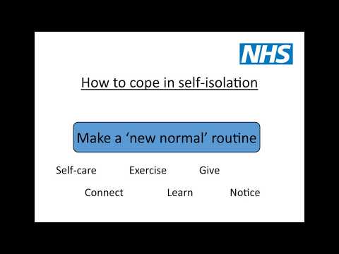 Coping with Self-Isolation