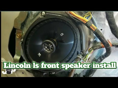 Installing front speakers in a Lincoln ls