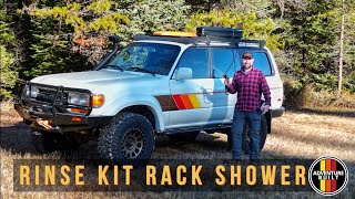 LONG TERM REVIEW RINSE KIT RACK SHOWER | PLUG N PLAY BATTERY POWERED HIGH PRESSURE SHOWER SYSTEM