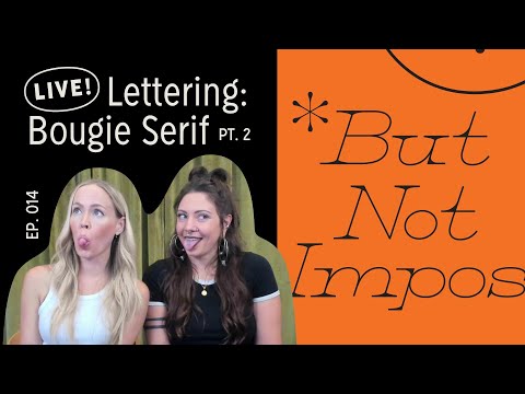 Live Design w/Hoodzpah: Serif Lettering (pt. 2) Ep 14