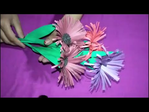 Easy Paper Flowers// Paper Flower Making