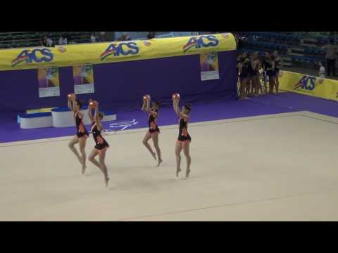 Squadra Senior 1° classificata e campione italiano Nazionali AICS 2017