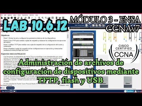 10.6.12 Packet tracer - Administracion de archivos de configuracion  dispositivo, TFTP, flash y USB